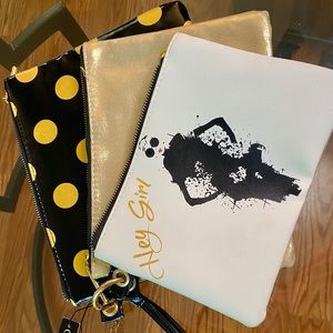 Travel make up or jewelry bag set of 3